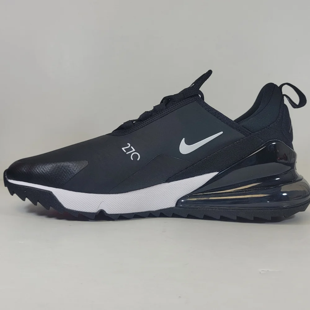 Nike Air Max 270 G Golf Shoes Black White CK6483-001 Men's Sizes New - Picture 3 of 9